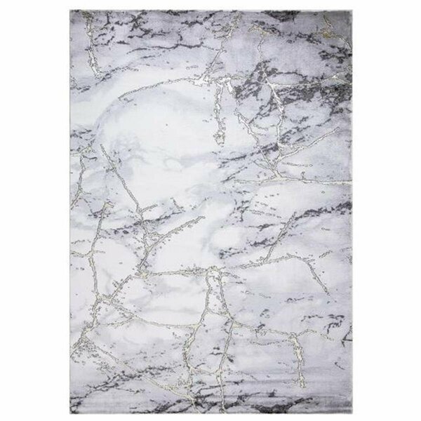 Pisos 8 x 11 ft. Dallas Abstract Area Rug - Gray PI2845780